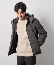 KHFAG02059 a.v.v MEN(アー・ヴェ・ヴェ) 【洗濯機で洗える】モールバックボーダークルーネックニット ダークグレー
