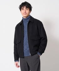 KHFAG74069 a.v.v MEN(アー・ヴェ・ヴェ) スマートケーブルタートルニット ブラック