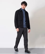 KHFAG74069 a.v.v MEN(アー・ヴェ・ヴェ) スマートケーブルタートルニット ブラック