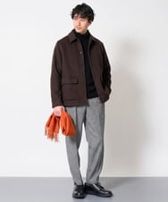 KHFAG74069 a.v.v MEN(アー・ヴェ・ヴェ) スマートケーブルタートルニット ブラック