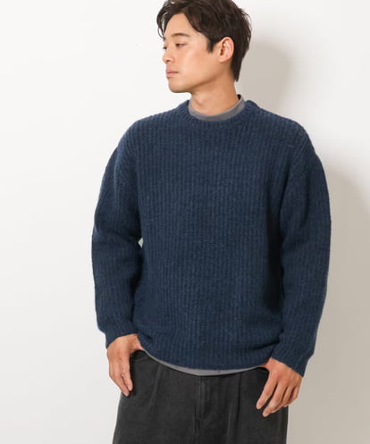 KHFAV46054 a.v.v MEN 【ユニセックス】ふわ軽クルーネックニット