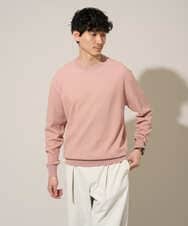 KHFED20059 a.v.v MEN(アー・ヴェ・ヴェ) 【洗濯機で洗える】タックメッシュクルーネックニット ピンク