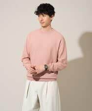 KHFED20059 a.v.v MEN(アー・ヴェ・ヴェ) 【洗濯機で洗える】タックメッシュクルーネックニット ホワイト