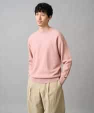 KHFED20059 a.v.v MEN(アー・ヴェ・ヴェ) 【洗濯機で洗える】タックメッシュクルーネックニット ホワイト