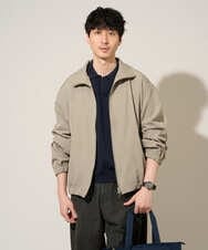 KHFED21069 a.v.v MEN(アー・ヴェ・ヴェ) 【洗濯機で洗える】ポップコーンスキッパーニットポロ ネイビー