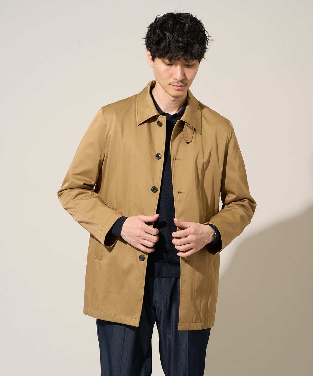 KHFED21069 a.v.v MEN(アー・ヴェ・ヴェ) 【洗濯機で洗える】ポップコーンスキッパーニットポロ ネイビー