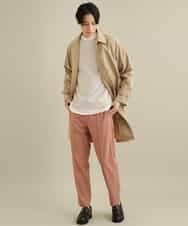 KHFEP01044 a.v.v MEN(アー・ヴェ・ヴェ) 【洗濯機で洗える】メランジクルーネックニット グリーン
