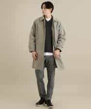 KHFEP02054 a.v.v MEN(アー・ヴェ・ヴェ) 【2枚SET/洗濯機で洗える】カットソー付きVネックアゼニット ピンク