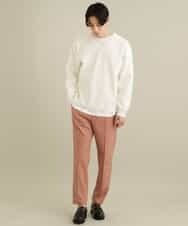 KHFEP02054 a.v.v MEN(アー・ヴェ・ヴェ) 【2枚SET/洗濯機で洗える】カットソー付きVネックアゼニット ピンク