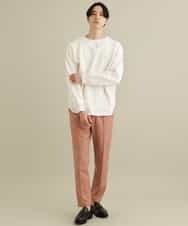 KHFEP02054 a.v.v MEN(アー・ヴェ・ヴェ) 【2枚SET/洗濯機で洗える】カットソー付きVネックアゼニット ピンク