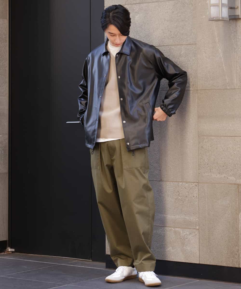 KHFEP02054 a.v.v MEN(アー・ヴェ・ヴェ) 【2枚SET/洗濯機で洗える】カットソー付きVネックアゼニット ピンク