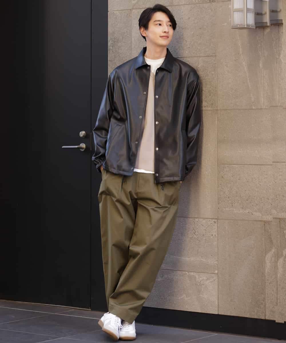 KHFEP02054 a.v.v MEN(アー・ヴェ・ヴェ) 【2枚SET/洗濯機で洗える】カットソー付きVネックアゼニット ピンク