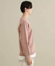 KHFEP02054 a.v.v MEN(アー・ヴェ・ヴェ) 【2枚SET/洗濯機で洗える】カットソー付きVネックアゼニット ピンク