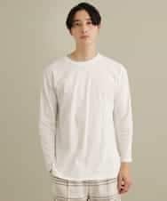 KHFEP02054 a.v.v MEN(アー・ヴェ・ヴェ) 【2枚SET/洗濯機で洗える】カットソー付きVネックアゼニット ピンク