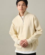 KHFEV04059 a.v.v MEN(アー・ヴェ・ヴェ) 【大人カジュアル】ハーフジップニット アイボリー