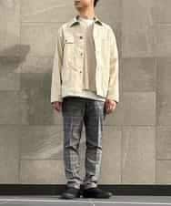KHFFP10054 a.v.v MEN(アー・ヴェ・ヴェ) 【2点SET/洗濯機で洗える】カットソー付きVネックニットベスト ブルー
