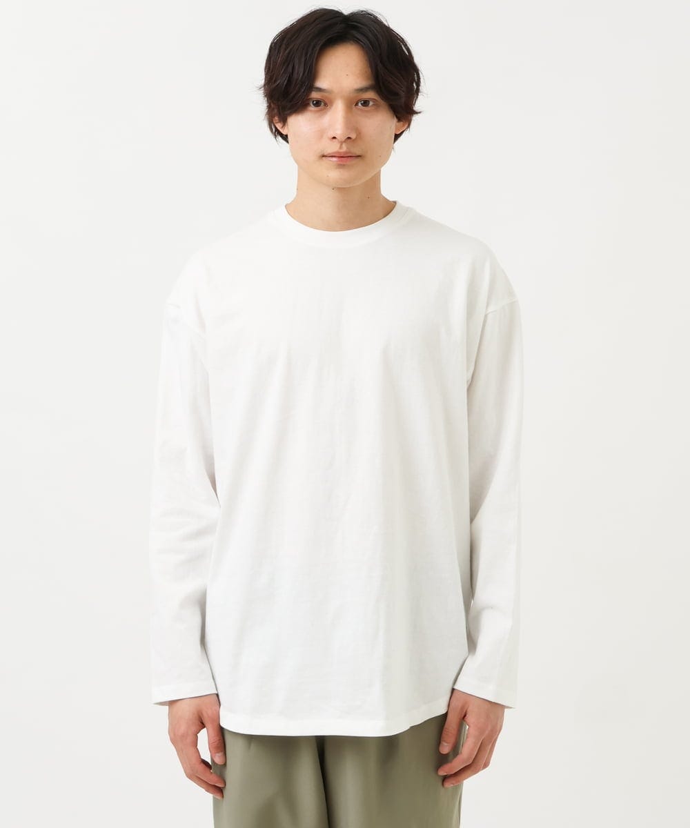 KHFFS10059 a.v.v MEN(アー・ヴェ・ヴェ) レイヤードカットソー付きVネックニットベスト ベージュ