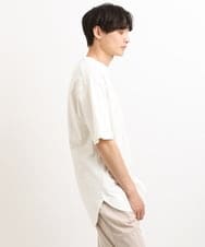 KHFGS42069 a.v.v MEN(アー・ヴェ・ヴェ) 【2SET】メッシュ五分袖ヘンリーネックニット(カットソー付き） オレンジ