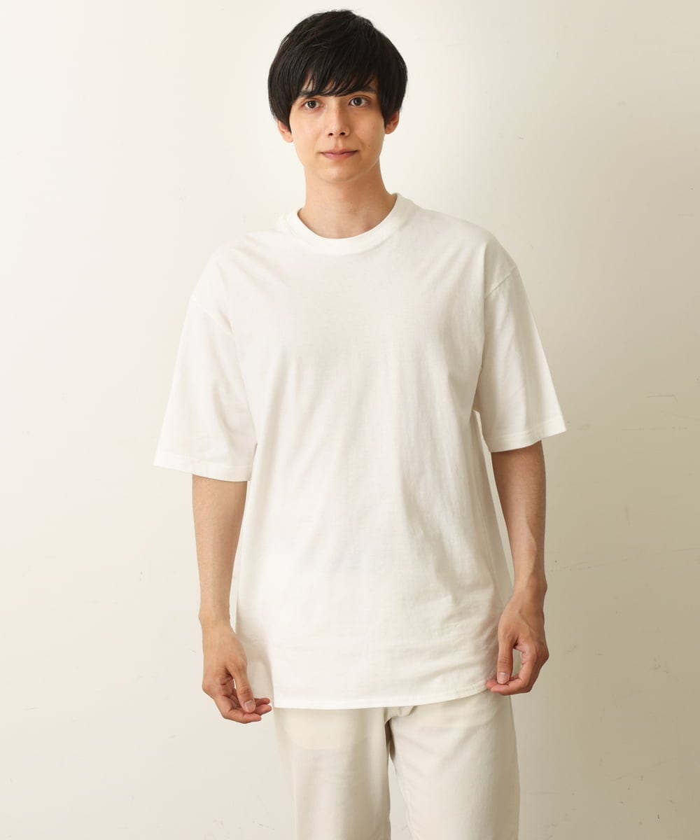 KHFHP53059 a.v.v MEN(アー・ヴェ・ヴェ) 【2SET/ドライタッチ】透かし編みニットベスト（カットソー付き） グリーン