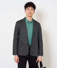 KHFJD72069 a.v.v MEN(アー・ヴェ・ヴェ) 【洗濯機で洗える】コットンライクポリエステルニットポロ ネイビー