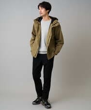 KHFLA20054 a.v.v MEN(アー・ヴェ・ヴェ) 【洗濯機で洗える】ダブルフェイスクルーネックニット ダークグレー