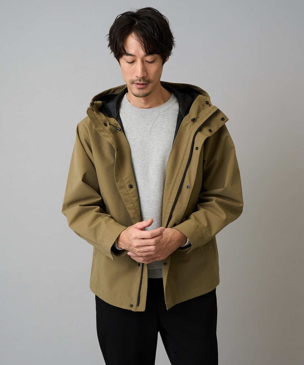 KHFLA20054 a.v.v MEN(アー・ヴェ・ヴェ) 【洗濯機で洗える】ダブルフェイスクルーネックニット ダークグレー