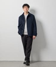 KHFLD73059 a.v.v MEN(アー・ヴェ・ヴェ) 【スマート、手洗い】ゴシャコンクルーネックスマートニット ブラック