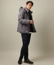 KHJAA03199 a.v.v MEN(アー・ヴェ・ヴェ) 【ダウン90％】スマートストレッチダウン(フード取り外し可能）※累計販売8,500枚突破！ ブラック