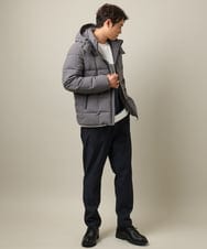 KHJAA03199 a.v.v MEN(アー・ヴェ・ヴェ) 【ダウン90％】スマートストレッチダウン(フード取り外し可能）※累計販売8,500枚突破！ ブラック