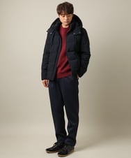 KHJAA03199 a.v.v MEN(アー・ヴェ・ヴェ) 【ダウン90％】スマートストレッチダウン(フード取り外し可能）※累計販売8,500枚突破！ ブラック