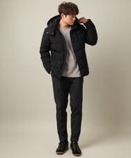 KHJAA03199 a.v.v MEN(アー・ヴェ・ヴェ) 【ダウン90％】スマートストレッチダウン(フード取り外し可能）※累計販売8,500枚突破！ ブラック