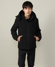 KHJAA03199 a.v.v MEN(アー・ヴェ・ヴェ) 【ダウン90％】スマートストレッチダウン(フード取り外し可能）※累計販売8,500枚突破！ ブラック