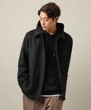 KHJAA04139 a.v.v MEN(アー・ヴェ・ヴェ) 【軽い冬アウター】ワイドシルエットカバーオールジャケット ブラック