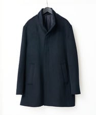 KHJAD01189 a.v.v MEN(アー・ヴェ・ヴェ) ウールライトビーバースタンドカラージャケット ネイビー