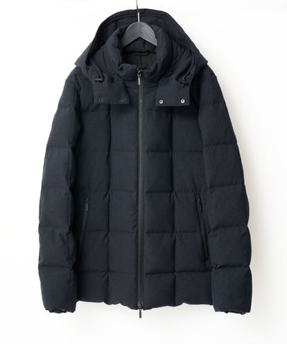 KHJAD03209 a.v.v MEN 【雑誌MonoMax12月号掲載/ダウン混率90%】デタッチャブルフードストレッチダウンブルゾン【軽量/撥水】