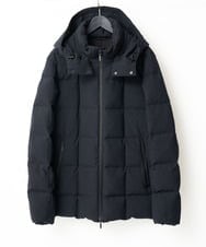 KHJAD03209 a.v.v MEN(アー・ヴェ・ヴェ) 【雑誌MonoMax12月号掲載/ダウン混率90%】デタッチャブルフードストレッチダウンブルゾン【軽量/撥水】 ネイビー