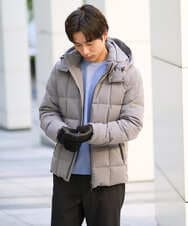 KHJAD03209 a.v.v MEN(アー・ヴェ・ヴェ) 【ダウン混率90%】デタッチャブルフードストレッチダウンブルゾン【軽量/撥水】 ブラック