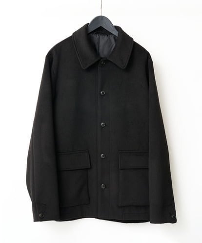 KHJAD04159 a.v.v MEN フェイクウールワイドシルエットカバーオール