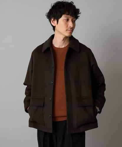 KHJAD04159 a.v.v MEN フェイクウールワイドシルエットカバーオール