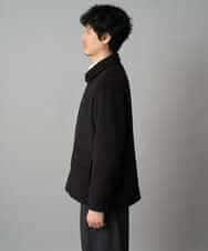 KHJAD04159 a.v.v MEN(アー・ヴェ・ヴェ) フェイクウールワイドシルエットカバーオール ブラック