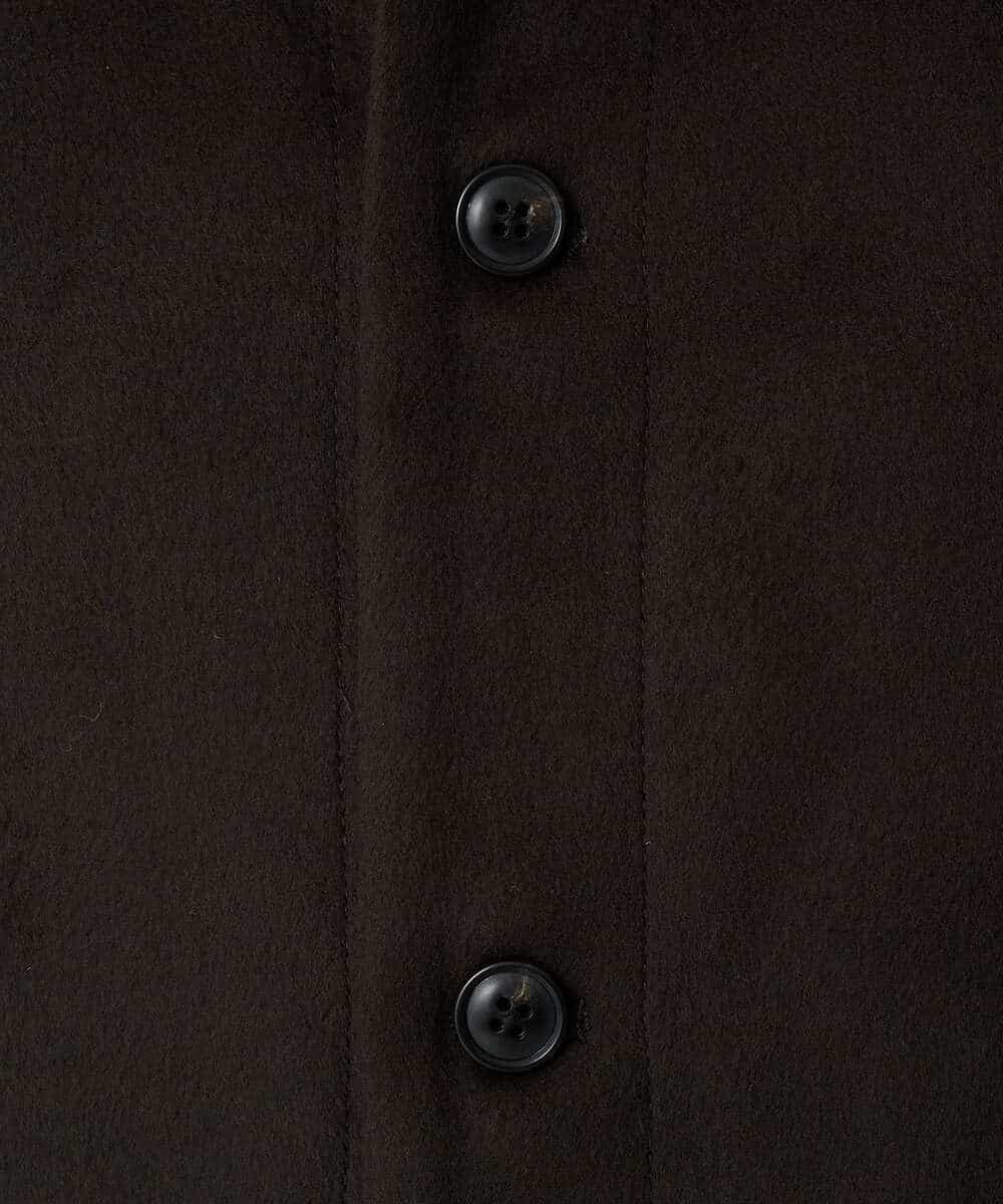 KHJAD04159 a.v.v MEN(アー・ヴェ・ヴェ) フェイクウールワイドシルエットカバーオール ブラック