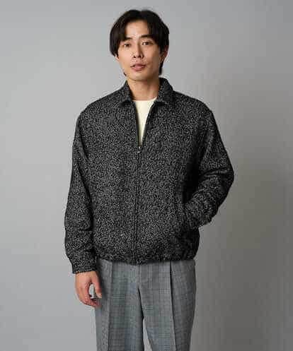 KHJAD41149 a.v.v MEN 【洗濯機で洗える】ヘリンボーンツイード起毛ショートブルゾン