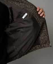 KHJAD41149 a.v.v MEN(アー・ヴェ・ヴェ) 【洗濯機で洗える】ヘリンボーンツイード起毛ショートブルゾン ブラック