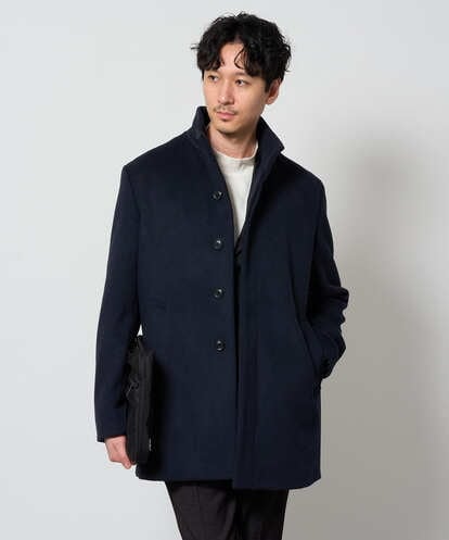 KHJAG01199 a.v.v MEN ウールライトビーバースタンドカラーコート