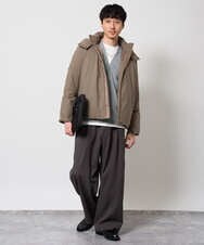 KHJAG02229 a.v.v MEN(アー・ヴェ・ヴェ) 2WAYラミネートコンパクトダウンブルゾン ベージュ