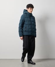 KHJAG03219 a.v.v MEN(アー・ヴェ・ヴェ) 【ダウン混率90%】デタッチャブルフードストレッチダウンブルゾン【軽量/撥水】 ダークグレー