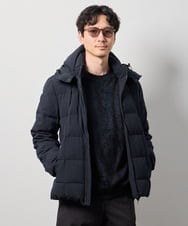 KHJAG03219 a.v.v MEN(アー・ヴェ・ヴェ) 【ダウン混率90%】デタッチャブルフードストレッチダウンブルゾン【軽量/撥水】 ダークグレー