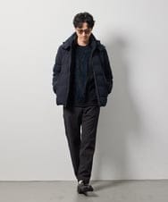 KHJAG03219 a.v.v MEN(アー・ヴェ・ヴェ) 【ダウン混率90%】デタッチャブルフードストレッチダウンブルゾン【軽量/撥水】 ダークグレー