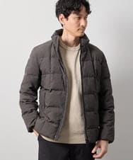 KHJAG03219 a.v.v MEN(アー・ヴェ・ヴェ) 【ダウン混率90%】デタッチャブルフードストレッチダウンブルゾン【軽量/撥水】 ダークグレー