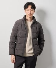 KHJAG03219 a.v.v MEN(アー・ヴェ・ヴェ) 【ダウン混率90%】デタッチャブルフードストレッチダウンブルゾン【軽量/撥水】 ダークグレー